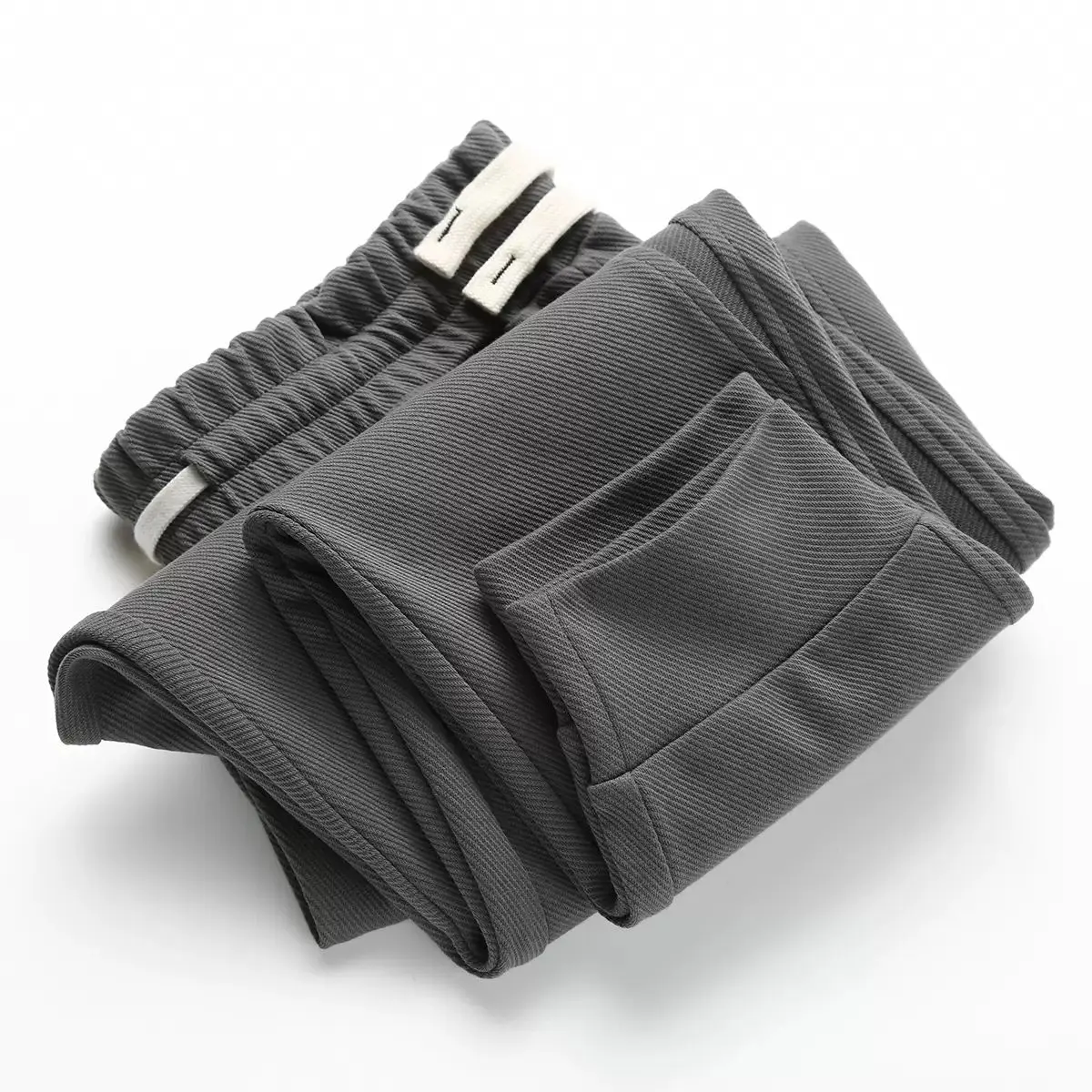 

Cotton Linen Twill Pants Thin Loose Men Solid Drawstring Elastic Waist Streetwear Joggers Large Size New Casual Trousers Men Z42