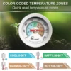 Compost Soil Tester Meter 20cm Measuring Probe Stainless Steel Thermometer Temperature Monitor for Garden Lawn Plant Pot Tools 4