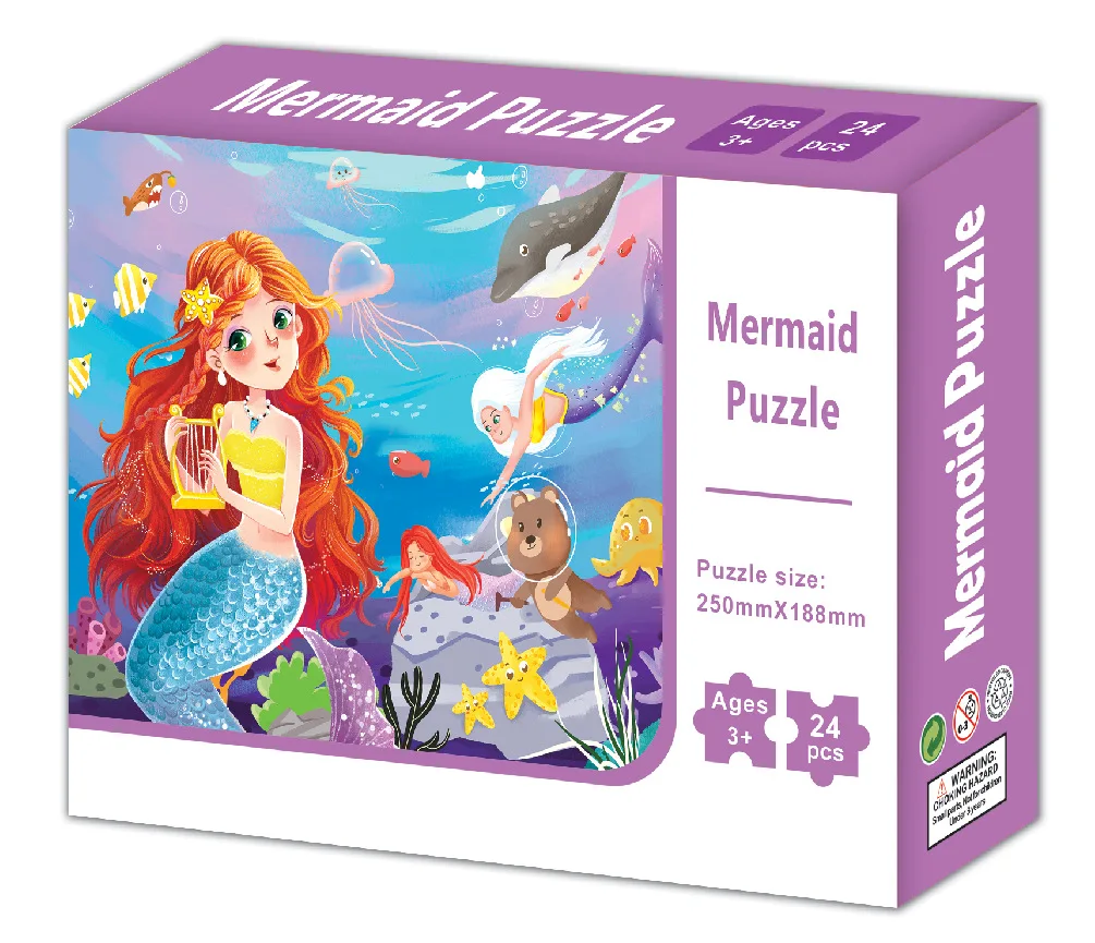 24 Pieces Of Paper Cartoon Jigsaw Children's Puzzle Traffic Cognitive Cartoon Dinosaur Puzzle Enlightenment Toys Game P467