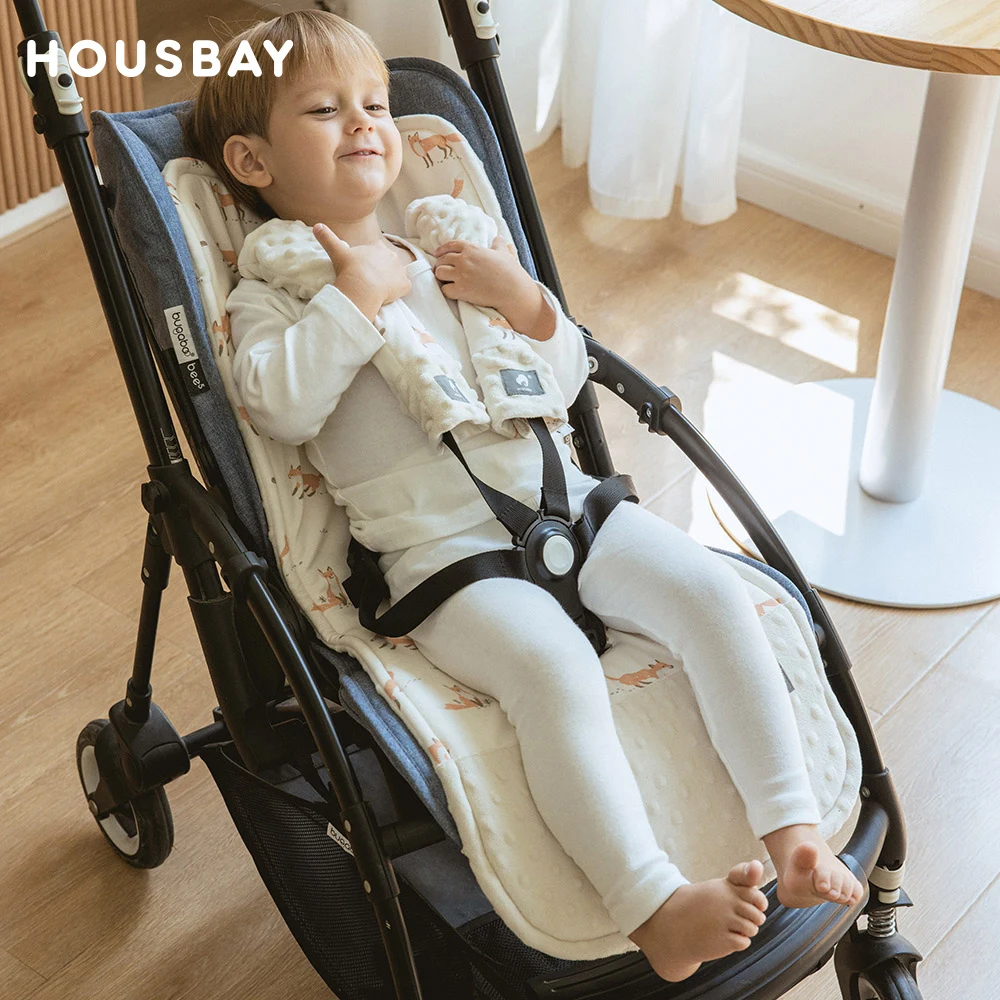 Stroller Cushion & Seat Belt Cover 2Pcs/Set Universal Baby Pram Seat Pad Soft Kids Pushchair Car Mat Stroller Accessories Stroller Cushion & Seat Belt Cover 2Pcs/Set Universal Baby Pram Seat Pad Soft Kids Pushchair Car Mat Stroller Accessories