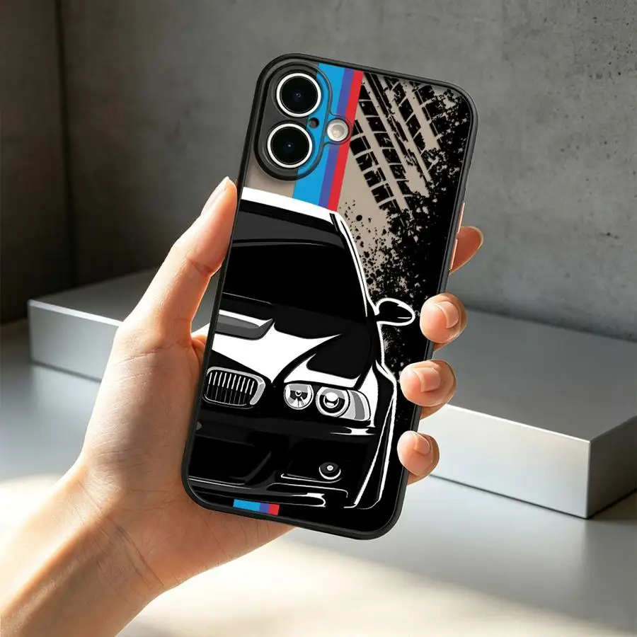 Sports Car Logo Phone Case with Dynamic Power Design