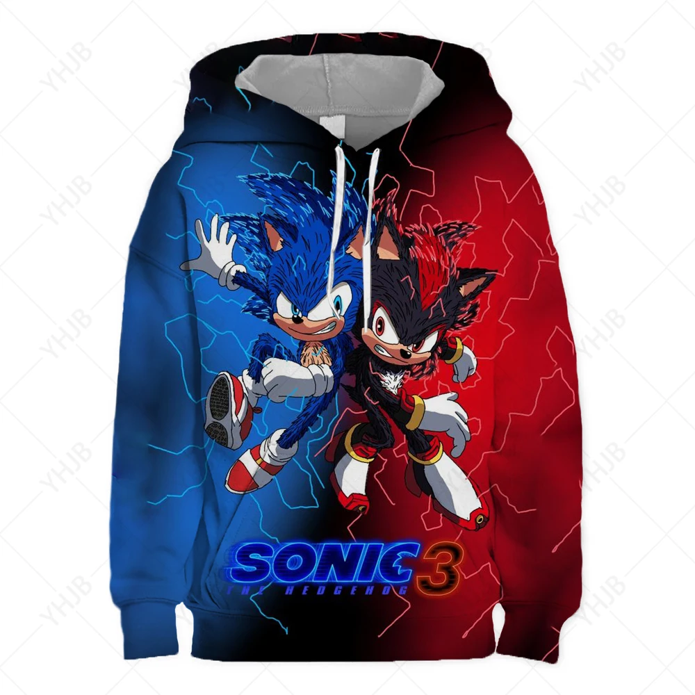 

Newest Sonic 3D Customized Print Cartoon Cool Funny Hoody Boys Long Sleeve Autumn Tops Hoodie Kid Fashion casual Hoodies 4-14 T