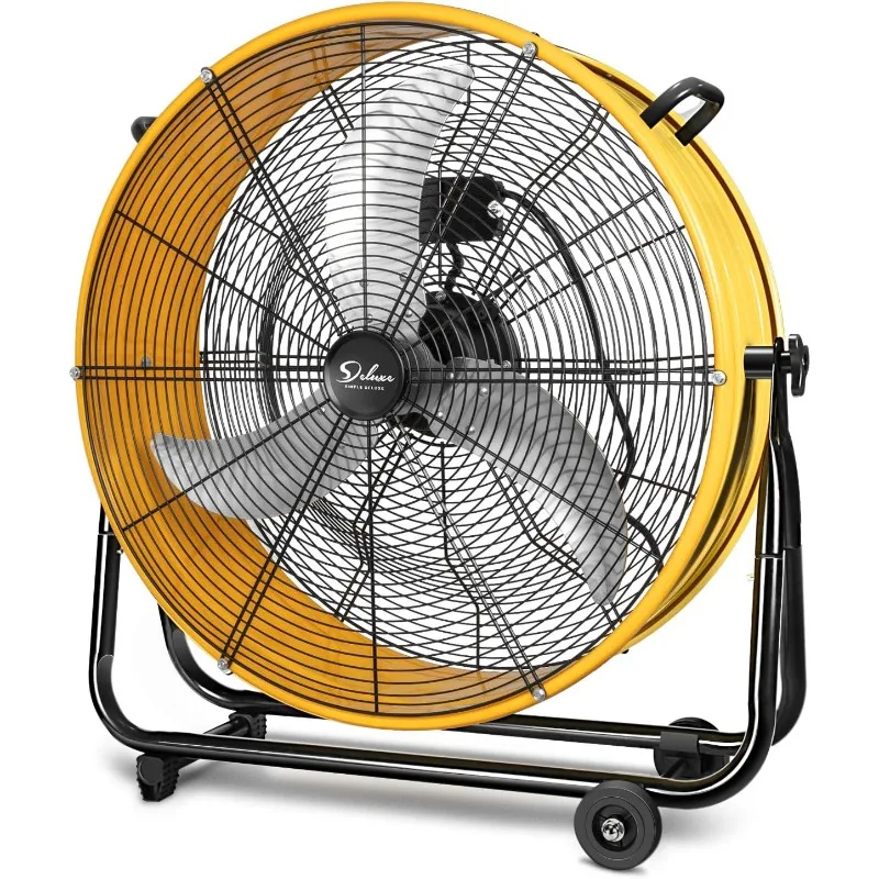 

Simple Deluxe 30 Inch Heavy Duty Metal Industrial Drum Fan, 3 Speed Air Circulation for Warehouse,Workshop, Factory and Basement
