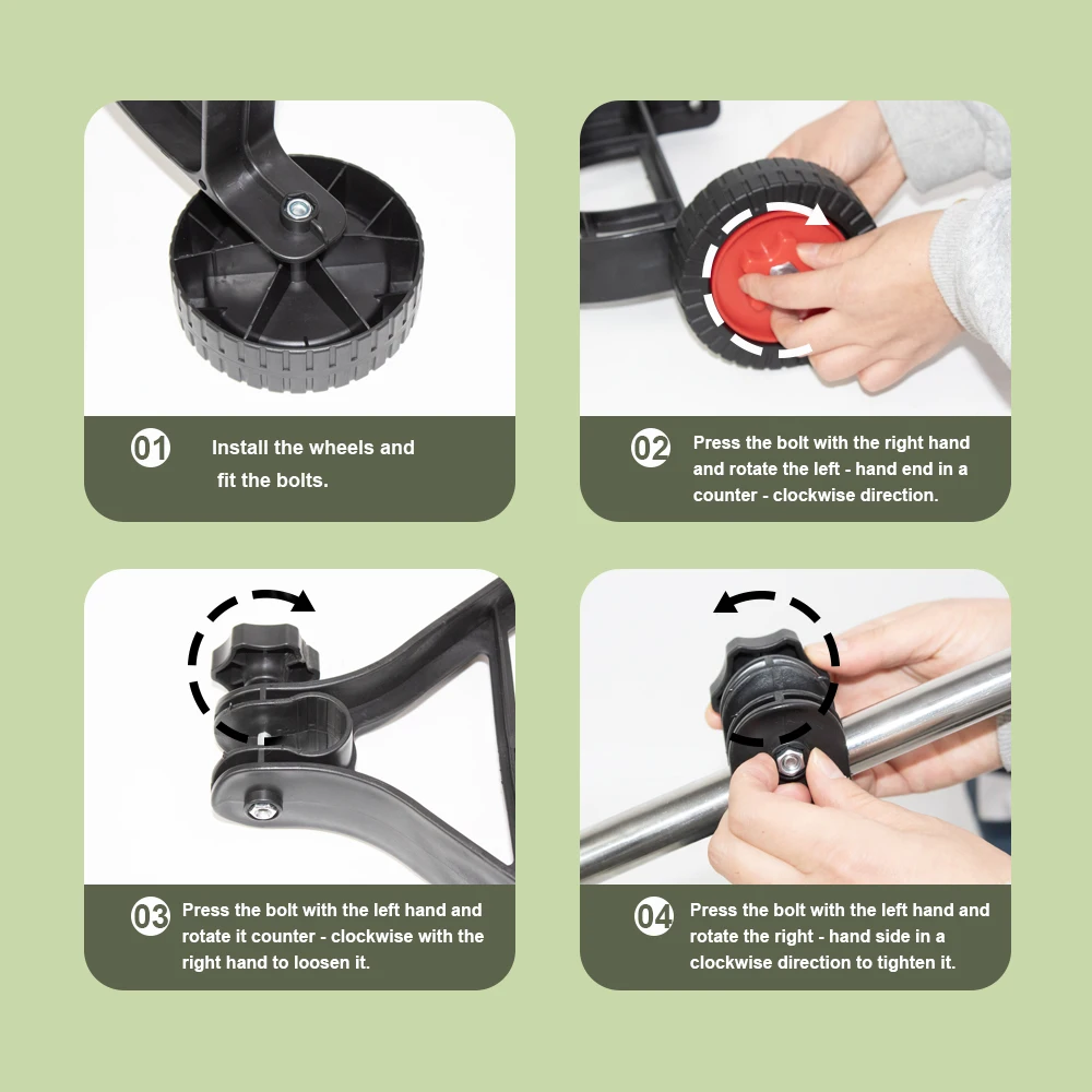 Rnlawks Rueda De Soporte Para Cortadora De Hierbas, Ruedas Auxiliares
