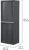 4 Shelf Cabinet, Plastic Organization Storage Unit, Organize Bins in the Garage, Basement, Attic, Mudroom, Gray, 1-Pack 2