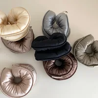Éponge de sommeil élastique pour queue de cheval, chouchous pour femmes, accessoires pour cheveux, filles, doux, solide, rempli de Satin, grandes bandes en coton 3