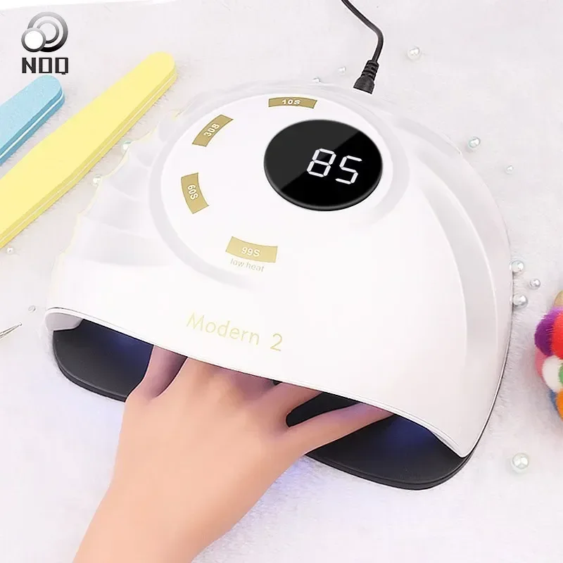 NOQ Nail Dryer 90W UV LED Lamp For Nails Drying Gel Polish 45Pcs Leds Dryer Fan Manicure Machine Nail Tools 2