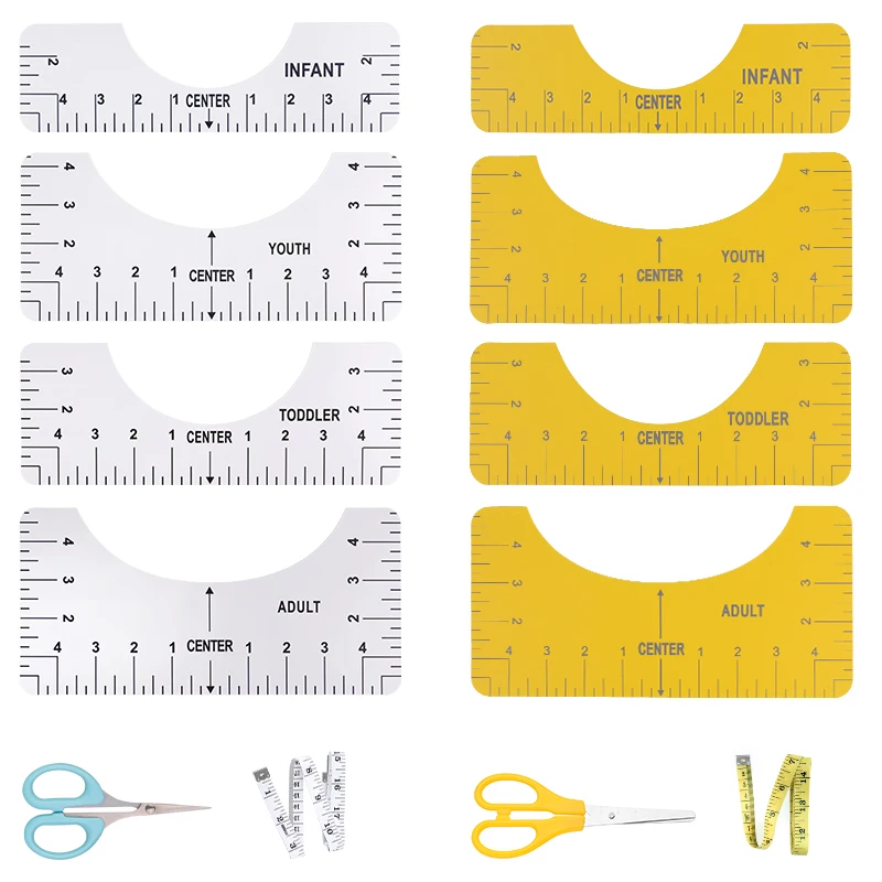 Alignment Ruler Round Neck Patchwork Ruler DIY Sewing Universal T-Shirt  Design Calibration Tool Ruler Sewing Shop Supplies - AliExpress