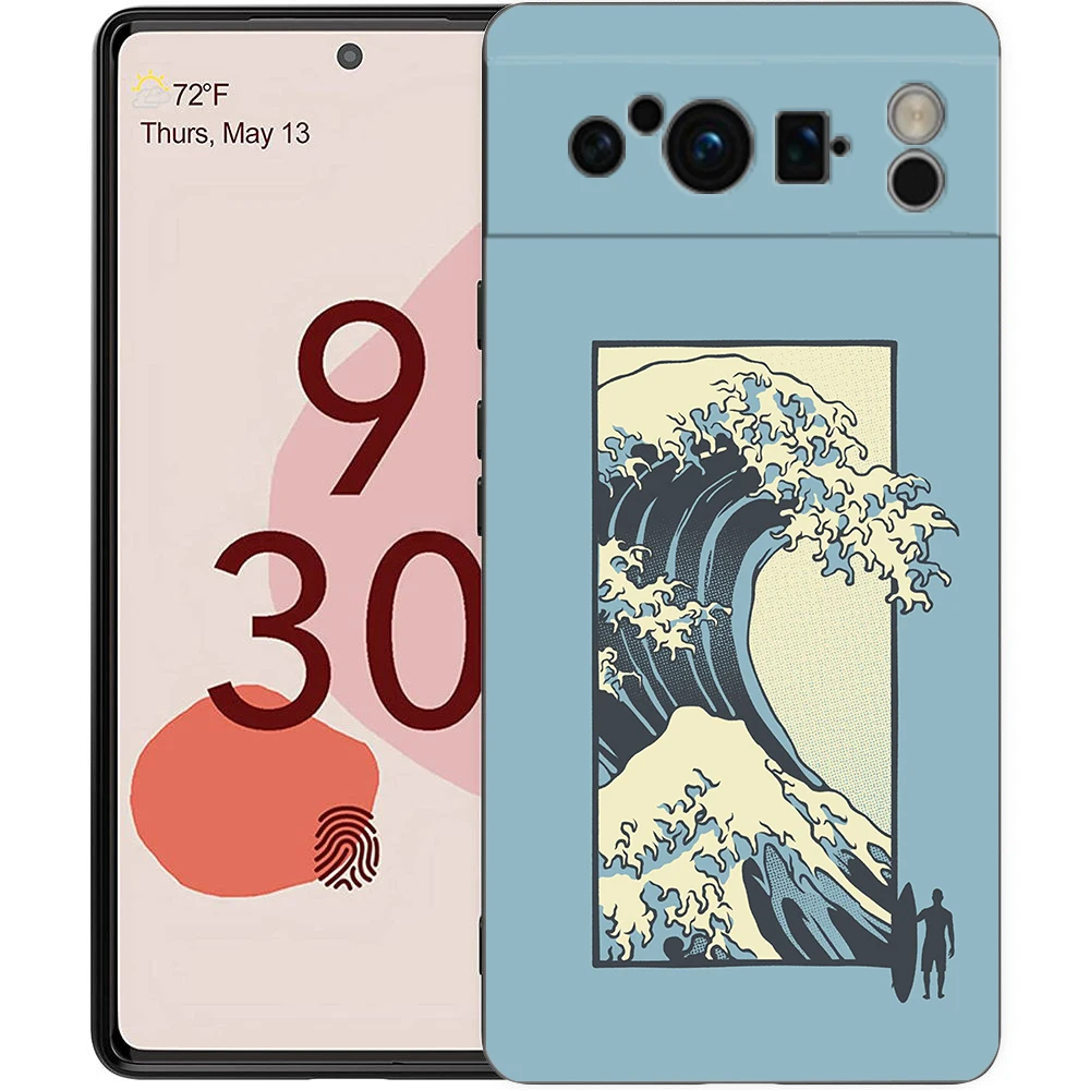 Japan Travel Series Black Soft Luxury TPU Phone Case Cover
