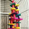 1pcs Parrot Chewing Toy Bird Parrot Blocks Knots Tearing Toy Bird Cage Bite Toy For African Grey Macaws Cockatoos 1