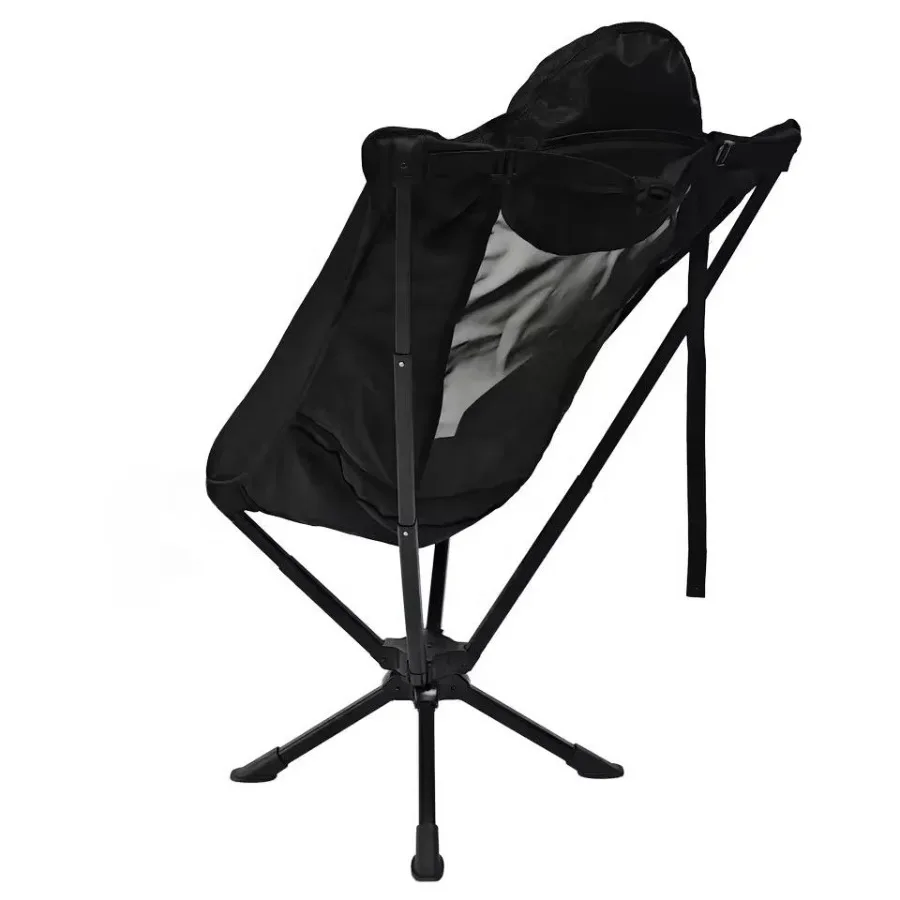 Outdoor High Back Rotating Installation-Free Folding Umbrella Chair Lightweight Aluminum Alloy Fishing Chair with Pillow