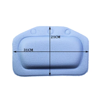 1 ชิ้น 6 สี 130 กรัมสปาหมอนอาบน้ํานุ่มสําหรับสบายคออ่างอาบน้ําเบาะเป็นมิตรกับสิ่งแวดล้อมห้องน้ํา Headrest ดูดถ้วย 2