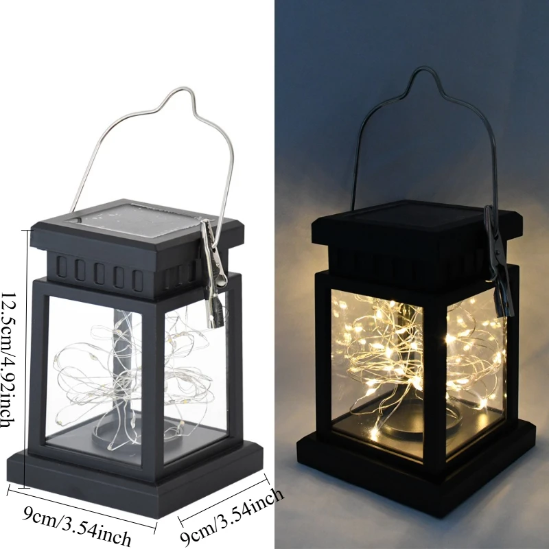 Solar Garden Hanging Candle Lights Retro Lantern Lamps