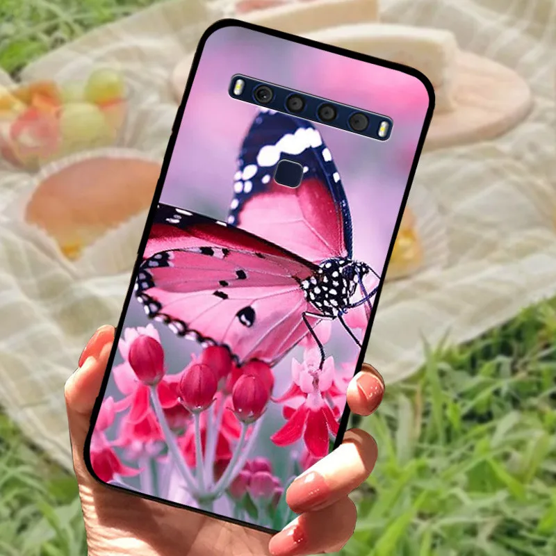Elegant Marble Black Silicone Soft Bumper Protective Case Cover