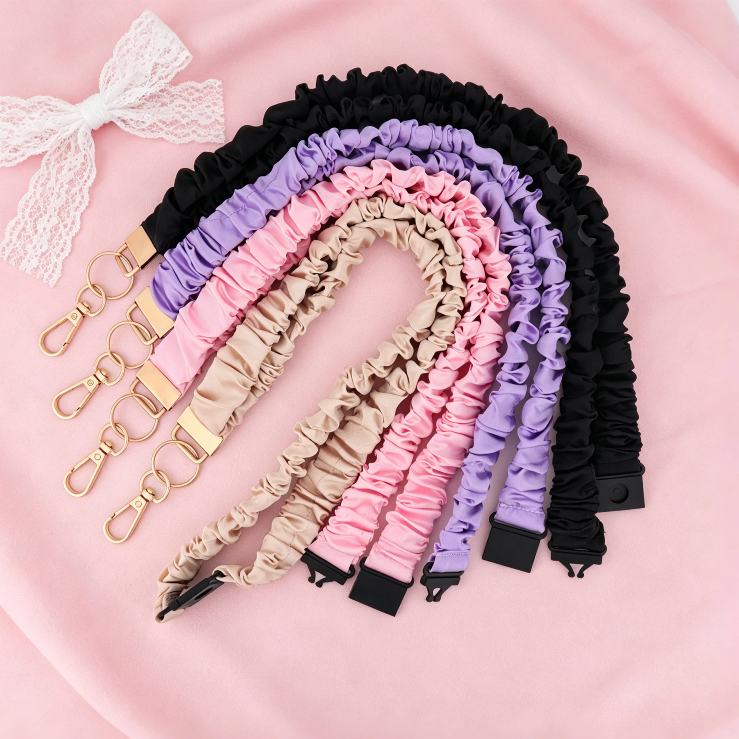 Versatile Stretchable Scrunchie Lanyard