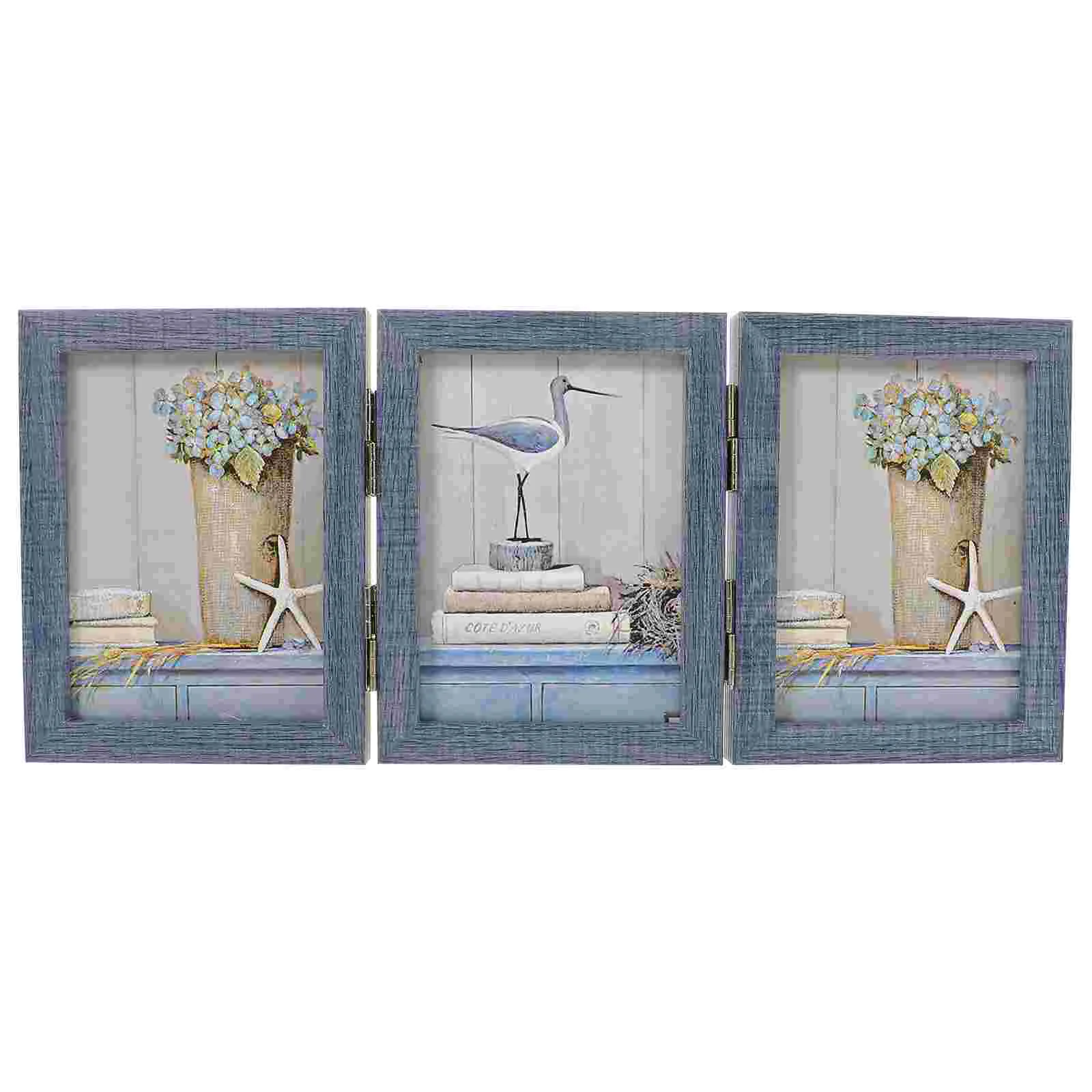 

Photo Frame Vintage Picture Holder Photograph Pictures Decorative Display for Home Wooden Frames