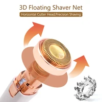 Electric Eyebrow Puller 2 IN 1 Facial Body Hair Remover Mini Portable  USB Brows Eyebrow Trimmer Hair Shaver for Men& Women 2
