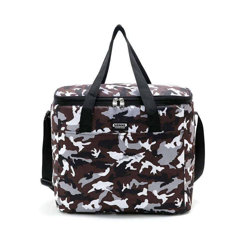 New Camouflage Insulated Lunch Bag for School Office Camo Portable Cooler Thermal Lunch Box Women Children