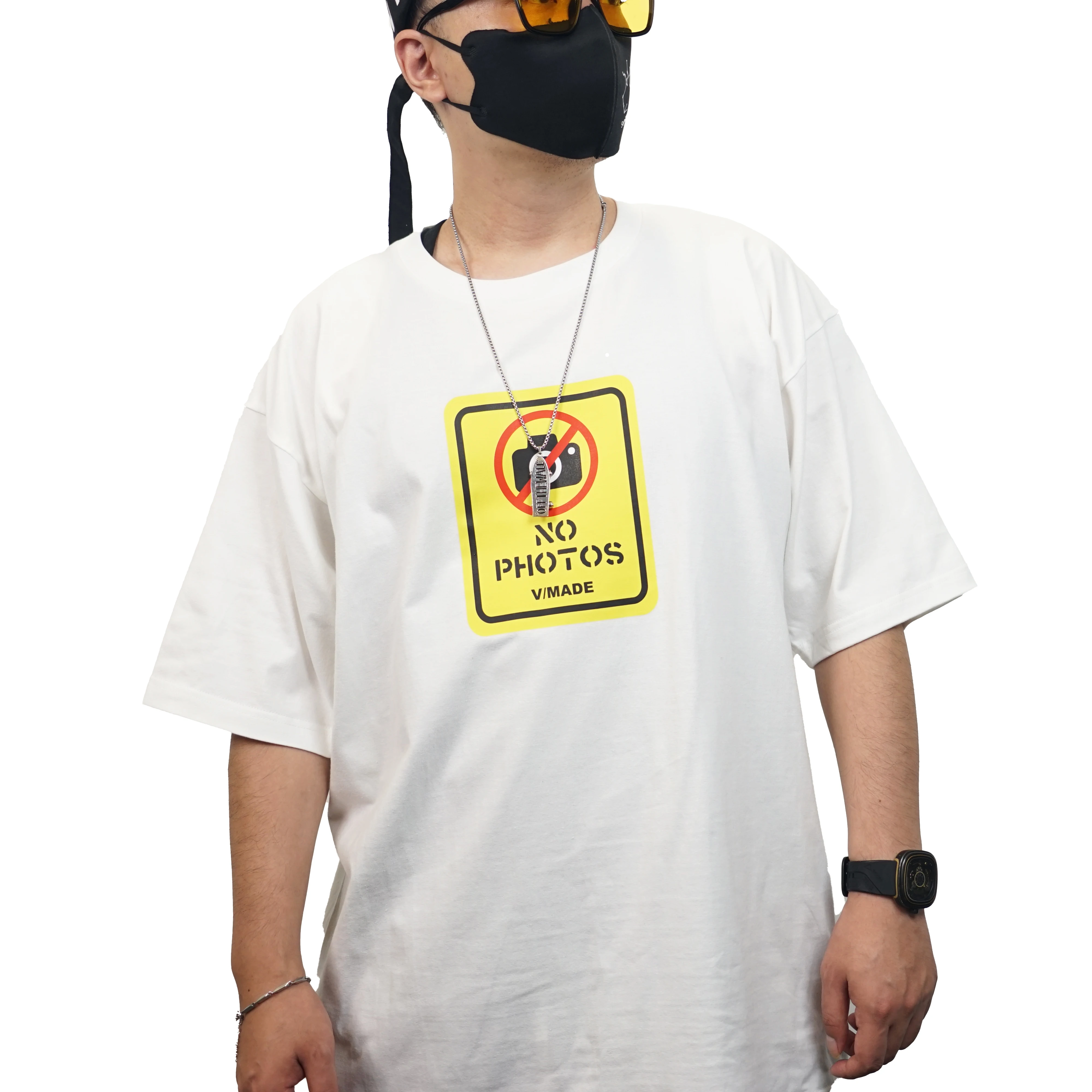 

VMADE T16 Designer Heavy Cotton Barrel T-shirt For Men Oversized 2022 New Streetwear Casual