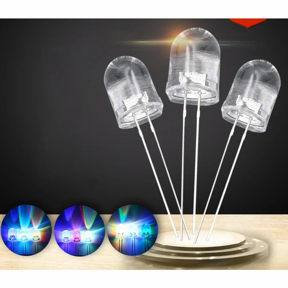 รูปสินค้า LED กระพริบหลากสี 50 ชิ้น 5 มม. สำหรับตกแต่ง