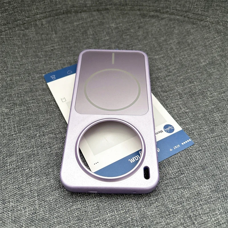 Luxury Matte Wireless Charging Magnetic Case with Camera Lens Protection and Shockproof Hard PC Cover