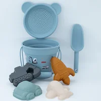 Beach Toys Children Summer Toys with Cute Animal Model Ins Seaside  Rubber Sand Mold Tools Sets Baby Bath Toy Kids Swim Toy 2022 2
