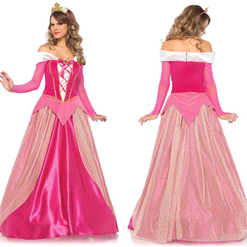 

Halloween Cosplay Pink Long Sleeve Princess Dresses