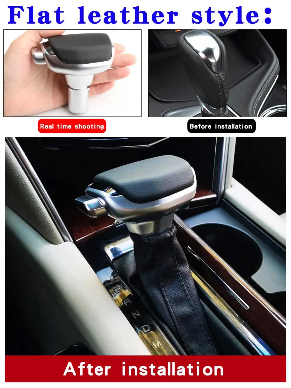 For Cadillac ATS XTS CT4 CTS SLS SRX Gear Shift Knob Head Shift Lever Gearbox Le