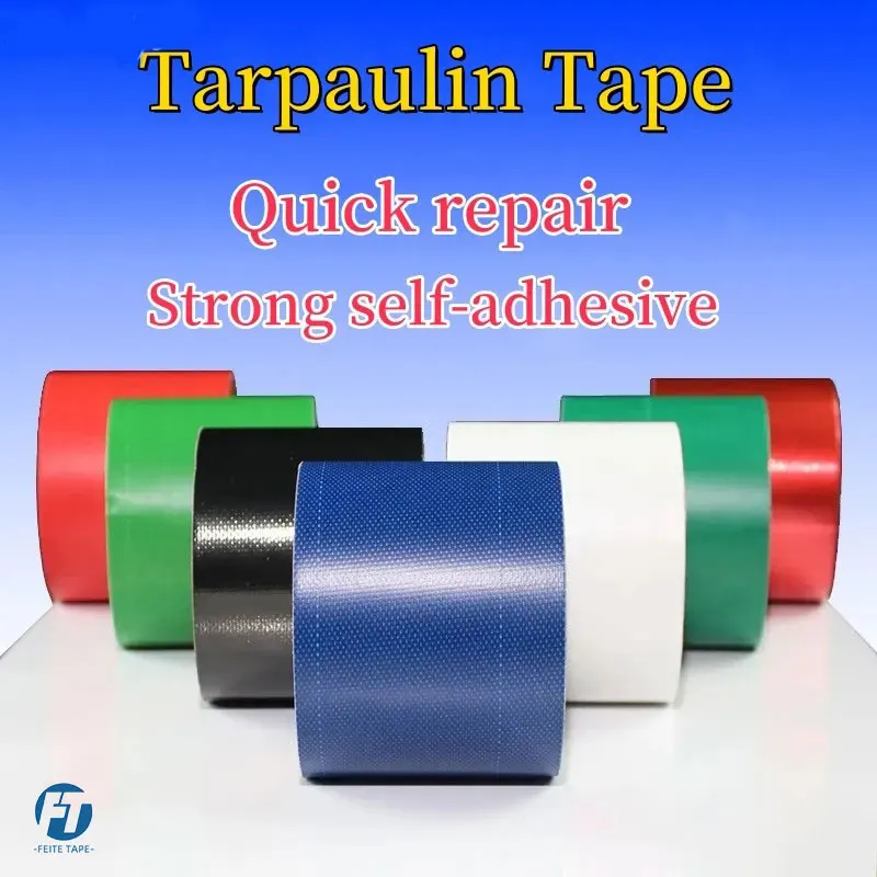 High-Strength Waterproof Truck Tarp Repair Tape - Durable Self-Adhesive Polyethylene