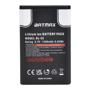 1580mAh BL-5C BL5C BL 5C batteria del telefono agli ioni di litio per Nokia 2112 2118 2255 2270 2280 2300 2600 2610 3125 3230