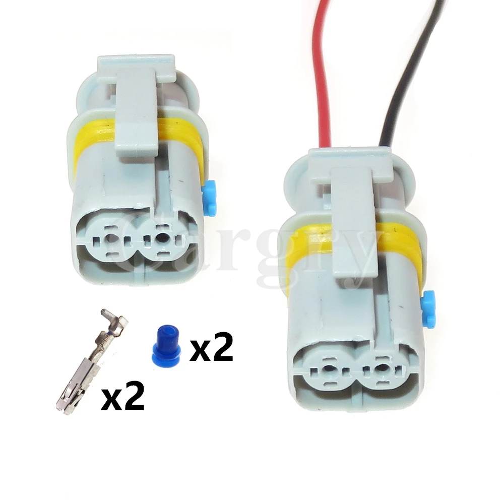 

1 Set 2P 18385000002 Car Wire Harness Waterproof Plug Automobile Starter Electronic Injection Motor Start Relay Socket