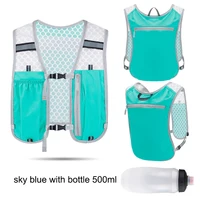 Running Backpack Vest with Bottle Hydration Trail Light weight Cycling Run Jogging Marathon Riding Climbing Bag Waterproof