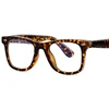 Brand Classic Men's Anti Blue Light Reading Glasses Vintage Rivets Gradient Square Eyewear Frame Computer Optical Eyeglasses +3 4