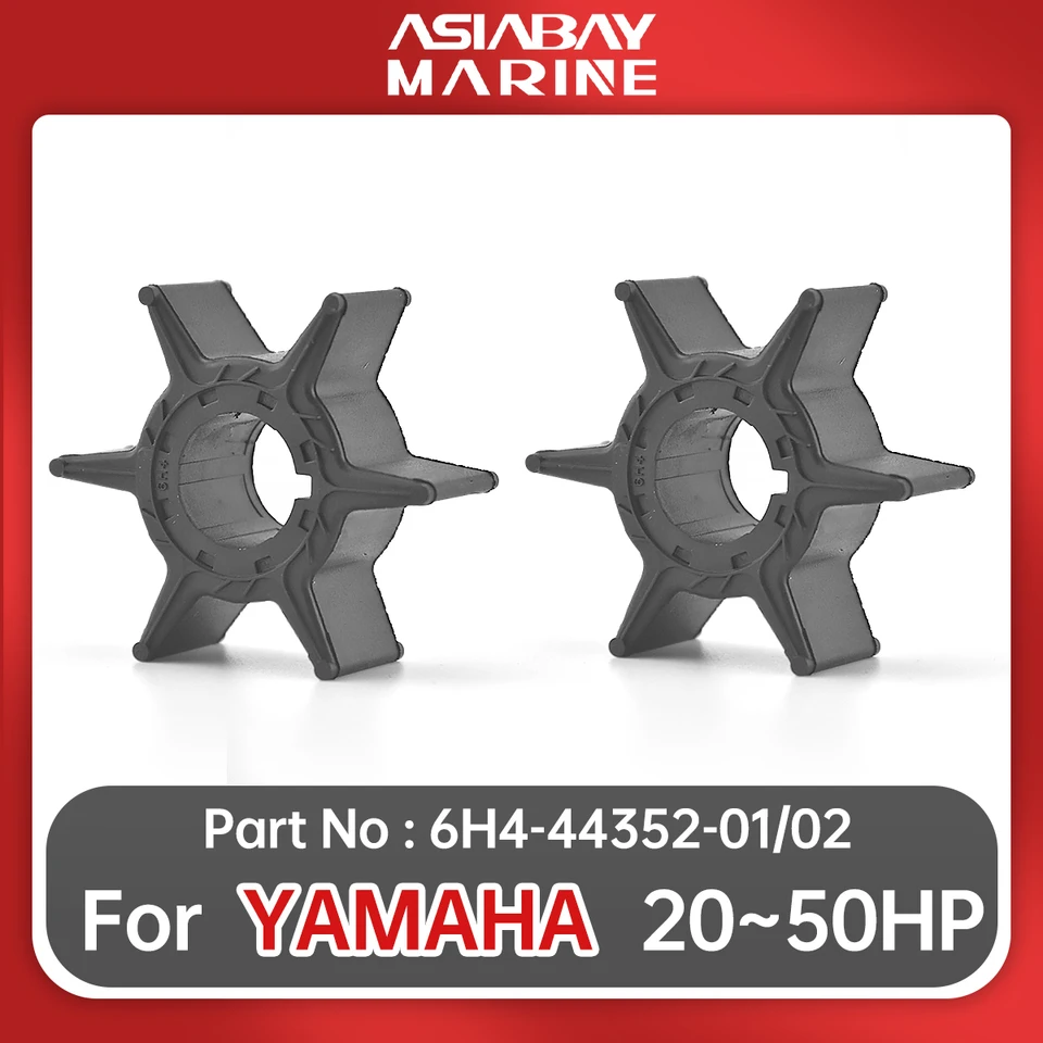 SOLKIN Impulsor De Bomba De Agua 6G1-44352 Con Llave Para Yamaha 6HP 8HP 2 Tiempos - Reemplazo Original