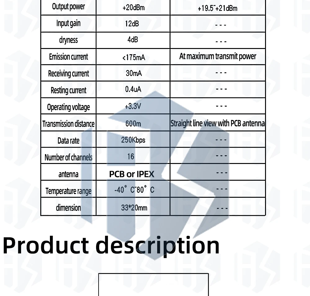 CC2538SF53RTQR CC2538 CC2592 PA Zigbee Funkmodul CC2538SF53 Hochleistungs-2,4-GHz-Funkmodul für Arduino – Detail 3