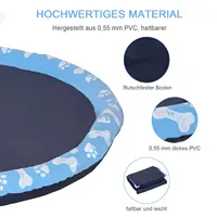 Piscine pliable pour chien, baignoire portable pour animaux de compagnie, piscine extérieure pour chiens et chats, grande piscine rafraîchissante facile à installer 3