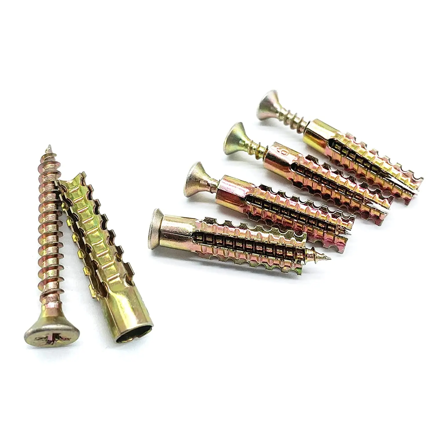 Heavy Duty Steel Wall Anchor with Screws 20/30/40Pcs Tree Shaped Steel Wall Anchor for Concrete Hollow-Wall and Wooden steel wall anchor