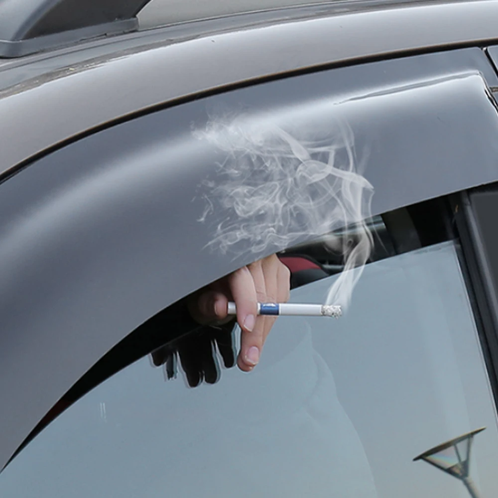For Dodge Charger 2006- Auto Side Window Wind Deflectors Visors Black Rain Guard Door Visor Vent Shades Dark Smoke Ventvisor