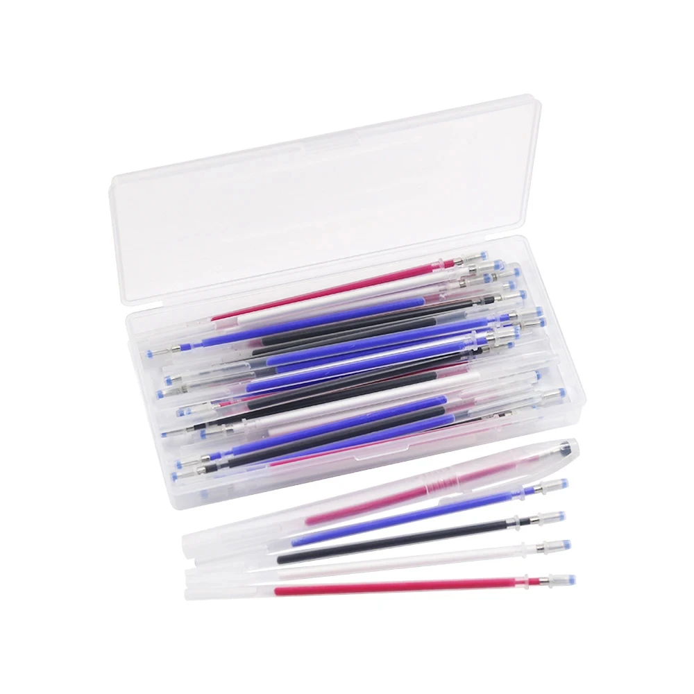 1Pc Heat Erase Pen with 40Pcs High Temperature Disappearing Fabric Marker Refills for Fabric DIY Craft Tailoring Accessories