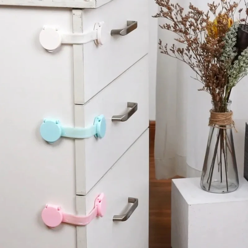 Drawer Locks Anti-opening Refrigerator Cabinets Anti-pinch Multi-functional Safety Buckles Protect Children and Babies Cabinet Lock Child Lock