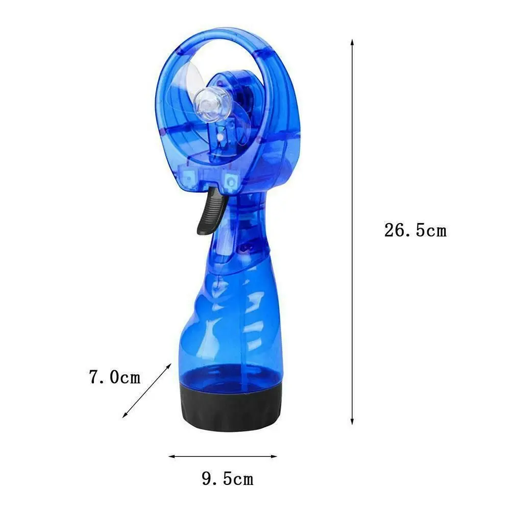 Portable Hand Held Battery Power Fan Air Water Mist Bottle Cooling Spray Office 4