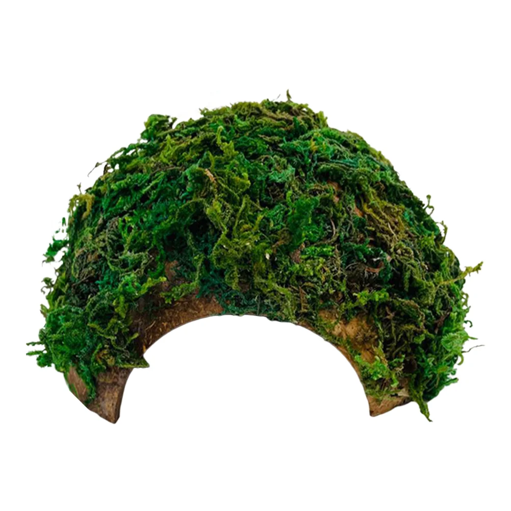 

Reptile Hideout House Terrarium Ornament Tortoise Basking Platform Crawl Pet Crawling Coconut Shell Hamster Hiding Cave