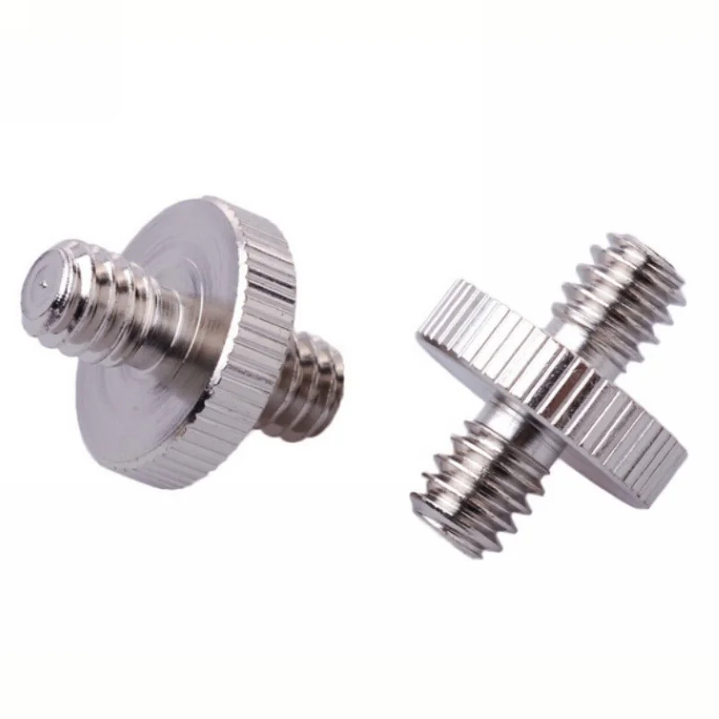 1/4" Male to 1/4" Male Threaded Adapter 1/4 Inch Double Male Screw Adapter Supports Tripod Stand Metal Camera Accessories camera cleaning kit Photo Studio Supplies