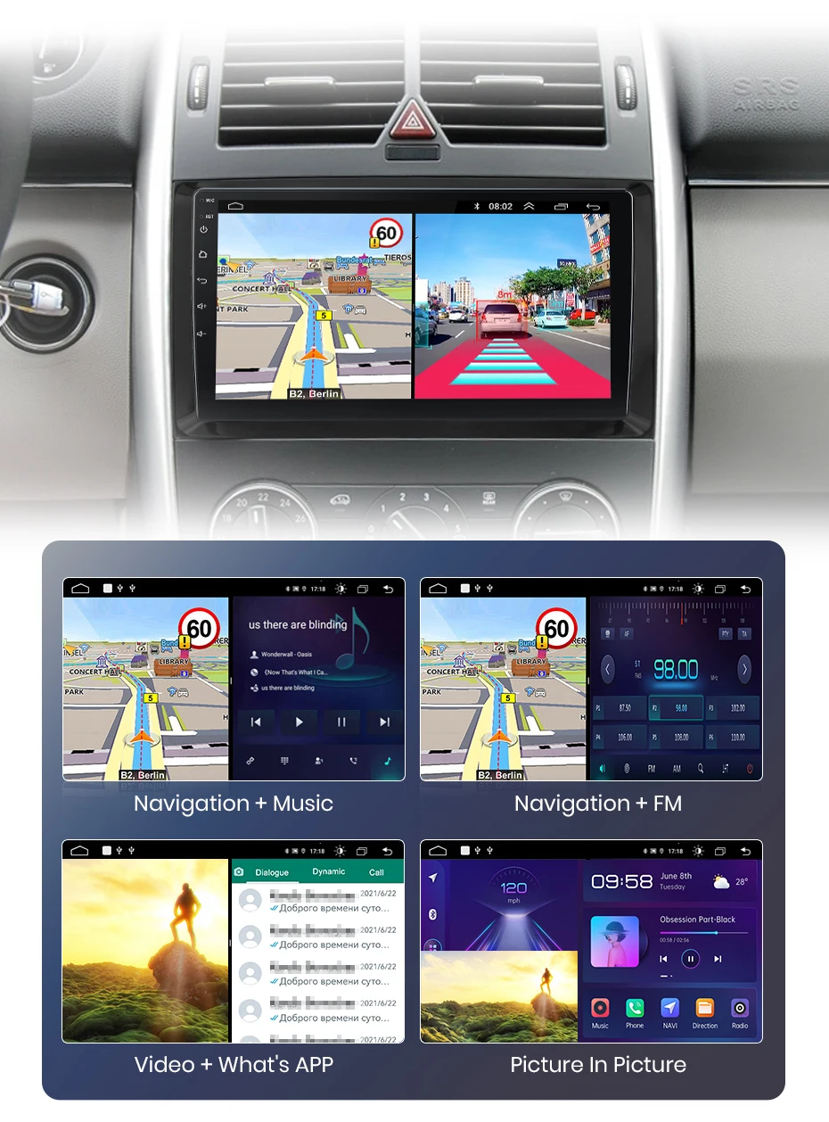 Junsun Drahtlose Carplay Android Auto Auto Radio Für Mercedes Benz W169 W245 B200 W906 Sprinter W639 Vito Multimedia GPS autoradio – Detail 20