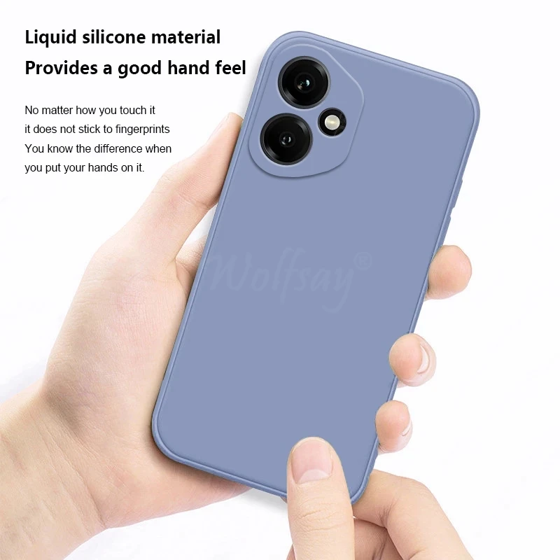 Liquid Silicone Soft Rubber Phone Protector Case - Elegant Plain Design
