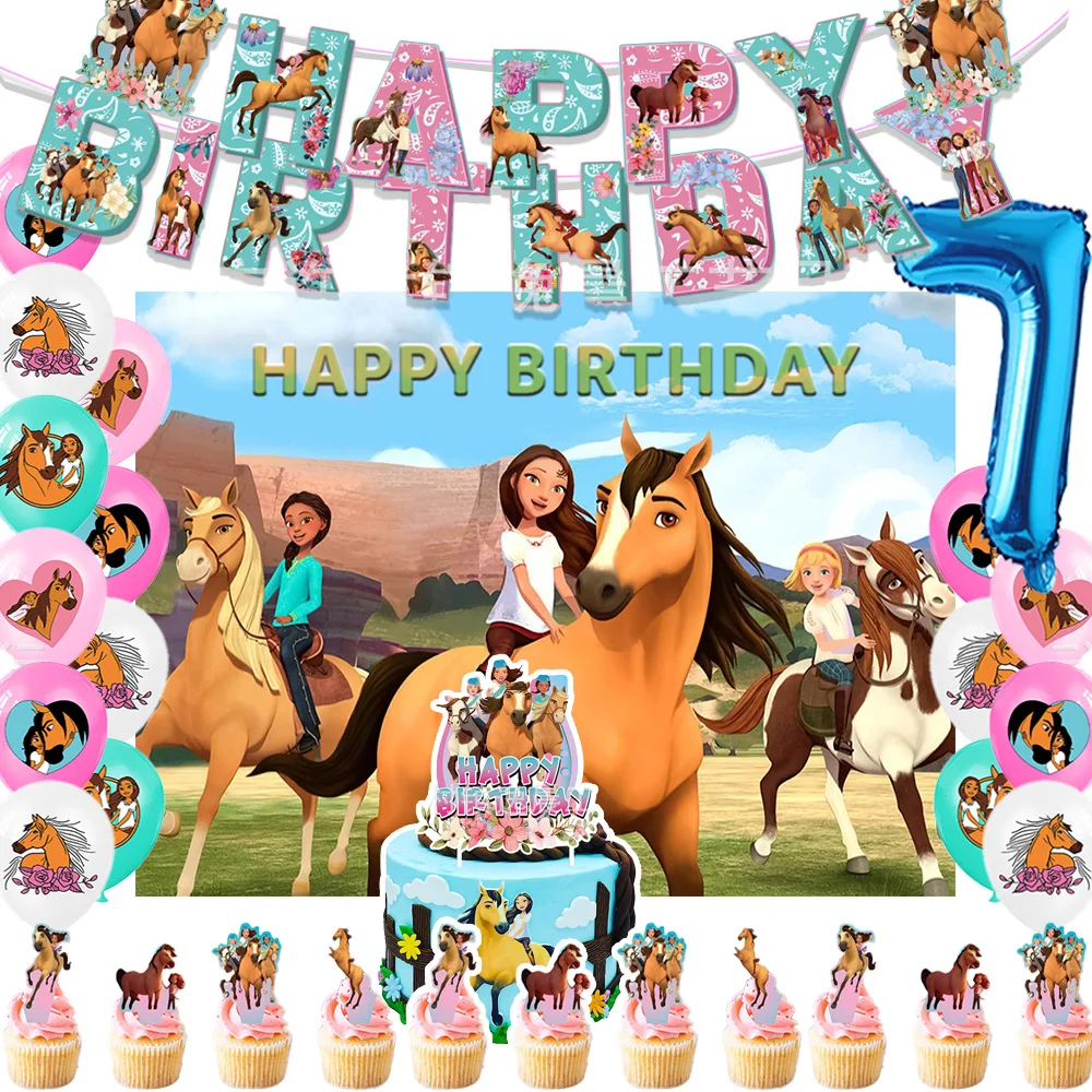 Spirit Riding Birthday Spirit Riding Horse Theme Birthday Party Decoration Spirit Riding Horse ...