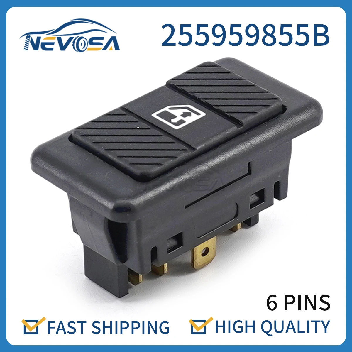 Nevosa 255959855B Electric Window Control Switch For Volkswagen 