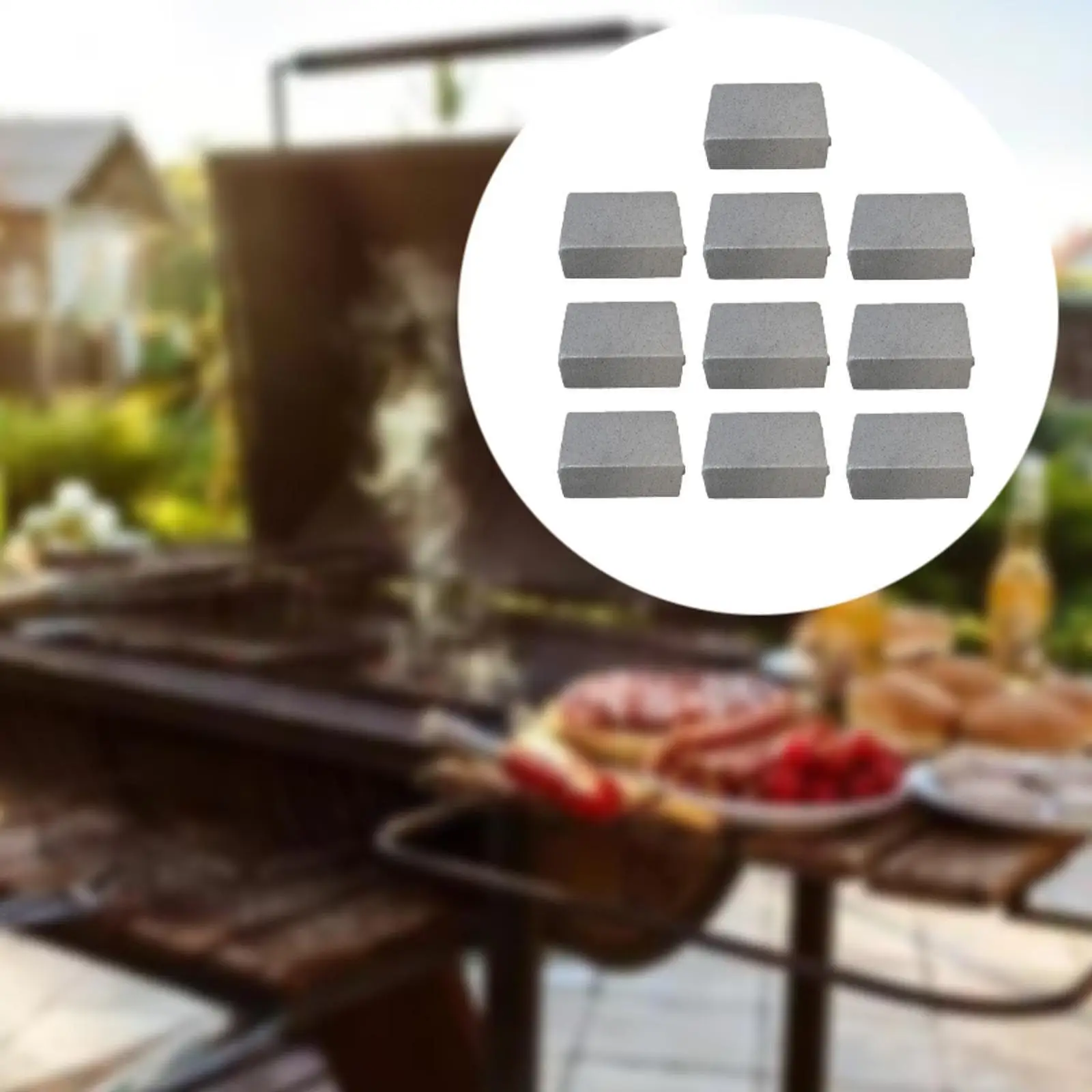 10x BBQ Grill Cleaner Bricks Heavy Duty Pumice Stone Cleaning Accessory