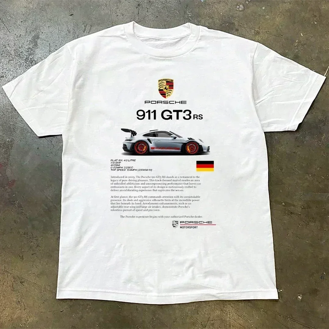 911 Racing T-shirt GT Racing Team Uniform T Shirt Men Drive Short Sleeve Brand Men Tees Summer Sport Porsche Uniform Women Tops matching tshirts casual t shirt kids t shirt