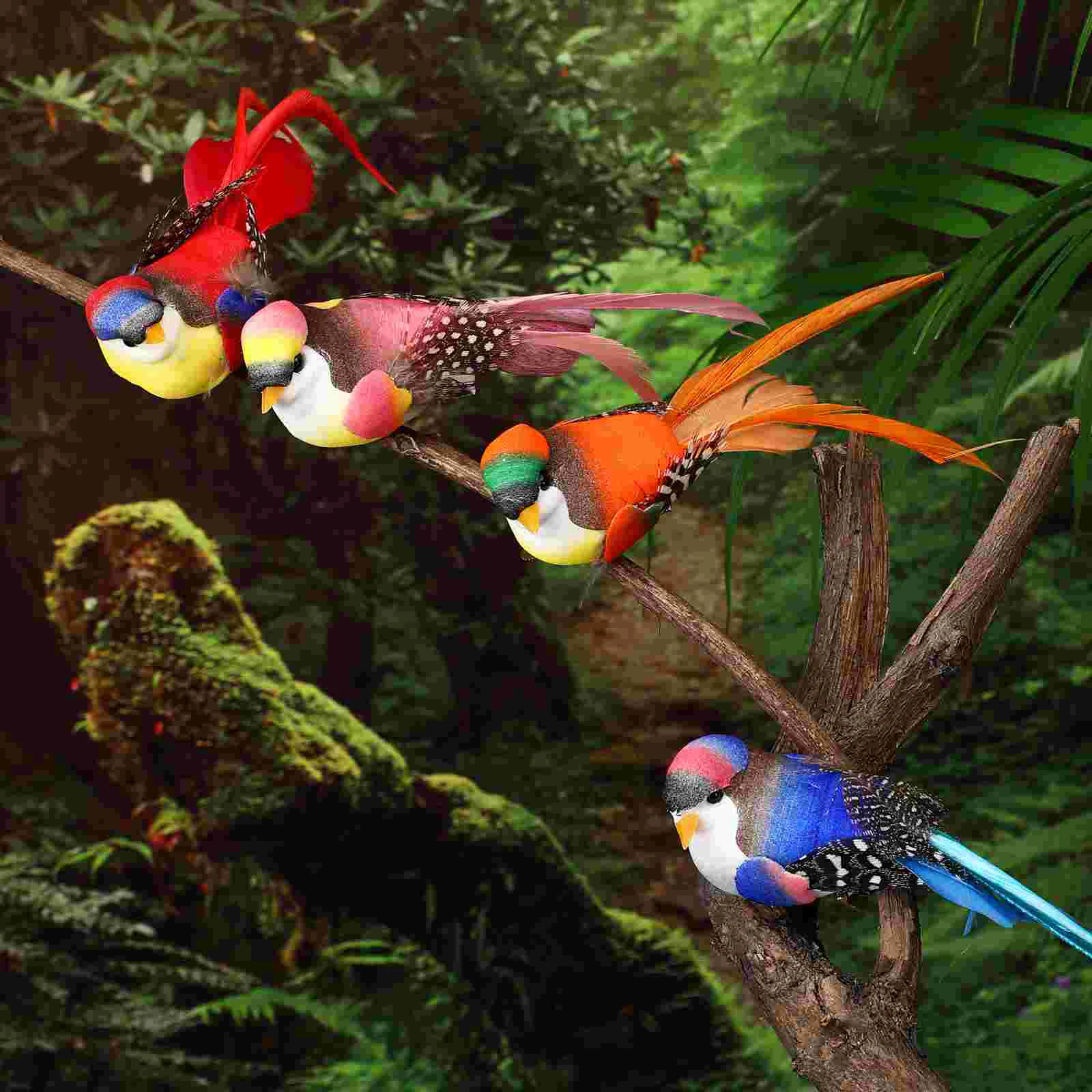 

Simulated Lifelike Small Lovely Artificial Bird Ornaments Fake Birds Artificial Birds Fake Bird Ornaments Photography